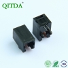 rj11 12电话接口厂家超薄连接器母座H11.5全塑DIP插板香菇脚4P4C座子