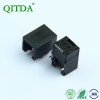 RJ11连接器母座6P6C电话线接口网络插座全塑SMT直立脚RJ12语音口
