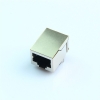 Horizontal RJ45 network connector without indicator light, 8P8C crystal plug socket