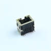 Ultra-thin RJ45 network connector with built-in light, spring-loaded 8P8C crystal plug socket