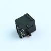 RJ45 connector, angled 45 degrees, 8P8C network cable interface, network socket, no indicator lights, all-plastic