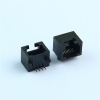 Mini RJ45 female connector, slim design, 8P8C Ethernet port, network socket without indicator lights, fully plastic
