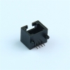 Mini RJ45 female connector, slim design, 8P8C Ethernet port, network socket without indicator lights, fully plastic
