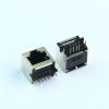 RJ45连接器MINI网口母座8P8C网线接口网络插座无灯屏蔽