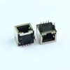 RJ45 female connector network port Ethernet interface 10P8C network socket with indicator light and shielding
