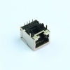 Horizontal RJ45 network connector without indicator lights, 10P8C crystal plug socket