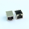 Horizontal RJ45 network connector without indicator lights, 10P8C crystal plug socket