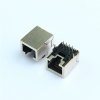 RJ45 short body connector with indicator light, network cable interface, 8P8C network socket