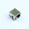 RJ45 through-hole connector socket without indicator lights, DIP type, female header, H8.6, fully enclosed Ethernet socket
