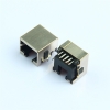 RJ45网口沉板无灯DIP连接器接口母座H8.6全包以太网络座子母头无耳