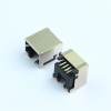 RJ45网口沉板无灯DIP连接器接口母座H8.6全包以太网络座子母头无耳