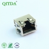 Through-hole RJ45 Ethernet socket with 8P8C connector, 3.0mm height, with indicator light, no spring
