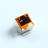 RJ45立式180度贴片带灯超薄H12.9连接器网络网线接口8P8C母座子