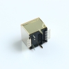 RJ45立式180度贴片带灯超薄H12.9连接器网络网线接口8P8C母座子