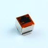RJ45立式H12.9贴片SMT直脚带灯网口网络座子连接器网线接口