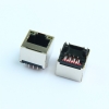 RJ45网口立式180度插板DIP母座8P8C连接器网络网线接口网络座子
