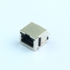 RJ45立式直插180度DIP带灯带边网口8P8C网络座子连接器网线接口