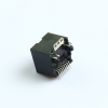 RJ45网口全塑贴片SMT带灯带柱超薄H12.9连接器网线接口8P8C网络座子