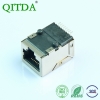 RJ45百兆网口带变压器滤波器SMT无灯连接器母座8P8C以太网络座子