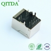 RJ45百兆网口连接器母座带变压器带滤波器10P8C带灯以太网座子
