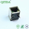 RJ45百兆网口连接器母座带变压器带滤波器10P8C带灯以太网座子