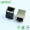RJ45百兆网口连接器母座带变压器带滤波器10P8C带灯以太网座子