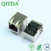 rj45百兆网口连接器母座带滤波器变压器以太网母座子10P8C带灯