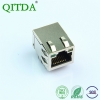 rj45百兆网口连接器母座带滤波器变压器以太网母座子10P8C带灯