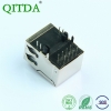 rj45百兆网口连接器母座带滤波器变压器以太网母座子10P8C带灯