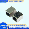 RJ45网口连接器10P10C带千兆滤波器变压器带灯带弹带POE以太网集成网络座子