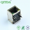 RJ45网口连接器10P10C带千兆滤波器变压器带灯带弹带POE以太网集成网络座子