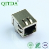 RJ45网口连接器10P10C带千兆滤波器变压器带灯以太网母座接口母头座子