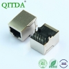 RJ45网口连接器10P10C带千兆滤波器变压器无灯水晶头网络座子母头