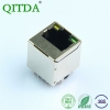 rj45百兆网口带滤波器变压器集成立式直插带灯连接器网络接口