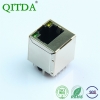 rj45百兆网口带滤波器变压器集成立式直插带灯连接器网络接口