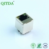rj45千兆网口带滤波器变压器集成立式直插带灯连接器网络座子接口