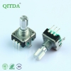 EC12S金属轴360度旋转脉冲编码器24P带开关DVD车载增量式编码器工厂