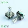 EC12S金属轴360度旋转脉冲编码器24P带开关DVD车载增量式编码器工厂