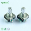 EC12S金属轴360度旋转脉冲编码器24P带开关DVD车载增量式编码器工厂