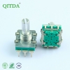 EC16S encoder with a push-button switch, 360-degree rotation, metal bushing,梅花轴 (camshaft), length 20KC pulse encoder manufacturer
