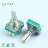 EC16S encoder with a push-button switch, 360-degree rotation, metal bushing,梅花轴 (camshaft), length 20KC pulse encoder manufacturer