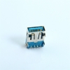 USB3.1 TYPE A母座连接器卧式DIP 90度9针直脚10G Gen 2屏蔽接口座子母头