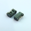 QT7215S-SA-1-1R SATA 7P A型开窗全包PIN长2.05 鱼叉脚立式直插 硬盘接口连接器