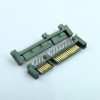 QT72120S-FST-15B-1R-SATA-7+15P-公座90度DIP带鱼叉脚硬盘接口连接器