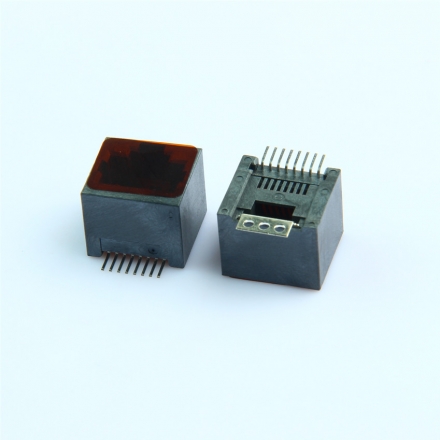 RJ45立式H12.9贴片SMT全塑网口连接器网线接口网络水晶头座子