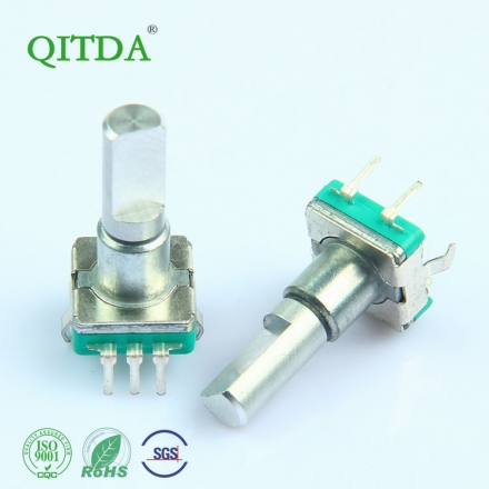 EC1113S-H4.5音响家电数字编码器 半圆柄旋转编码器开关金属轴增量式编码器