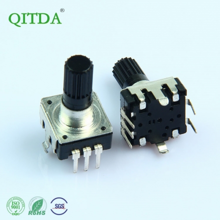 EC12S high-temperature switch encoder 360 degrees 24-pulse plum-shaped handle temperature adjustment light potentiometer"