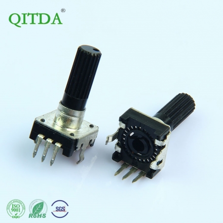 EC12 encoder manufacturer 360-degree infinite rotation without switch 24-pulse vertical DVD audio speed control tuning temperature"