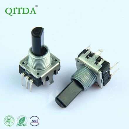 Manufacturer direct supply encoder EC12S radio volume control with threaded plastic switch encoder 24 pulses infinite rotation"