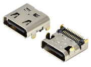 Receptacle, Dual SMT, Top Mount, CH:1.68mm